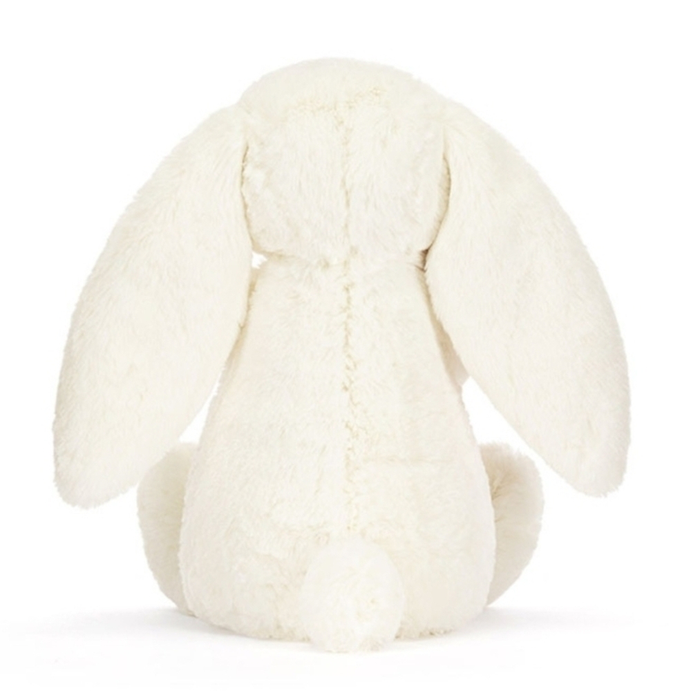 Jellycat Cream Bunny With Rose Soft & Plush 12.2x4.7x3.5" BNWT Authentic - Picture 3 of 7
